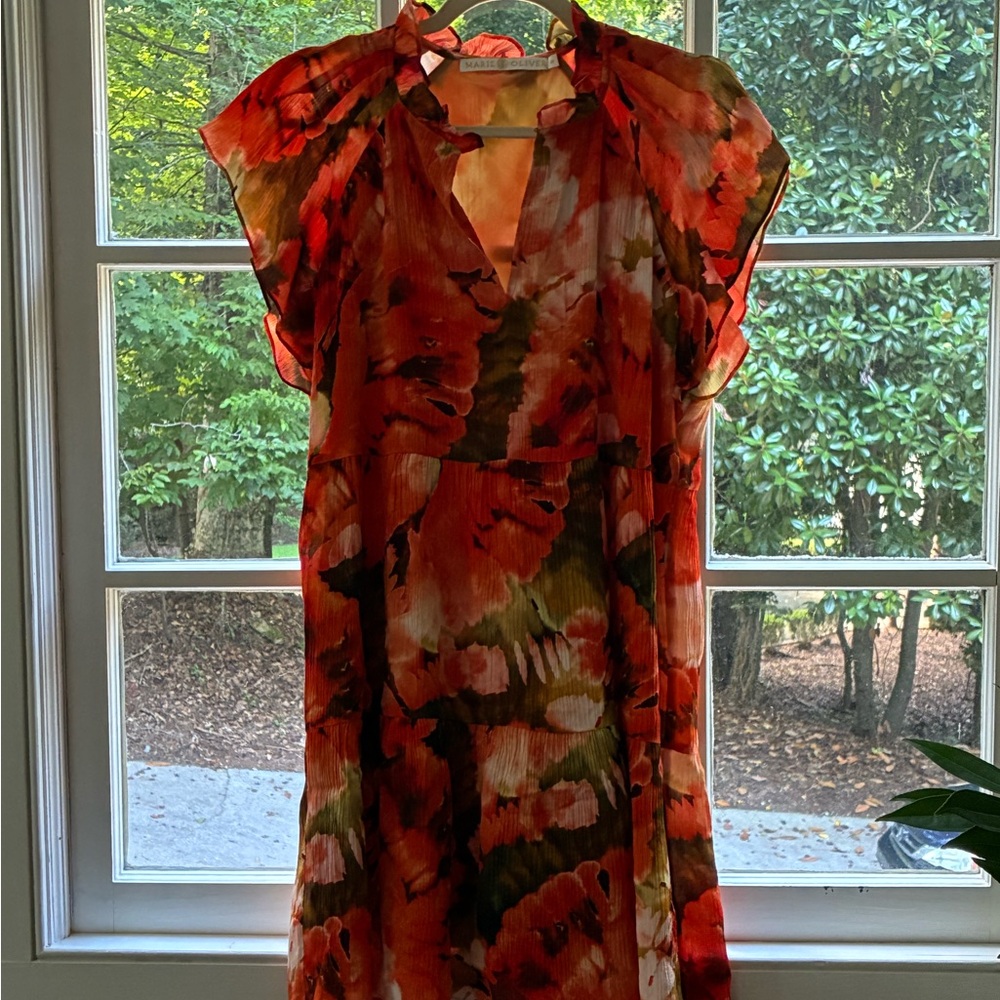 Marie Oliver Sunset Floral Dress